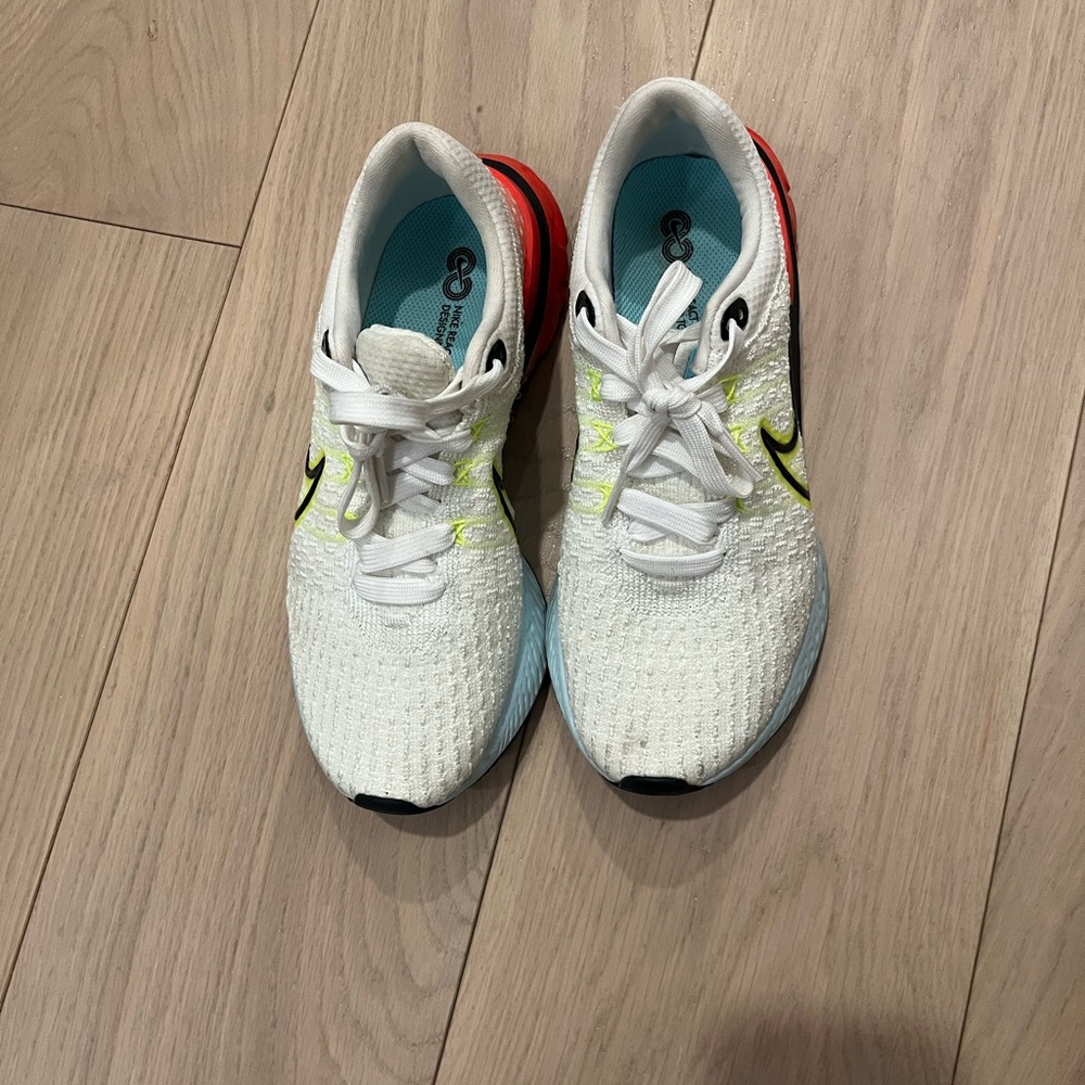 Nike Women’s White and Neon Green Sneakers